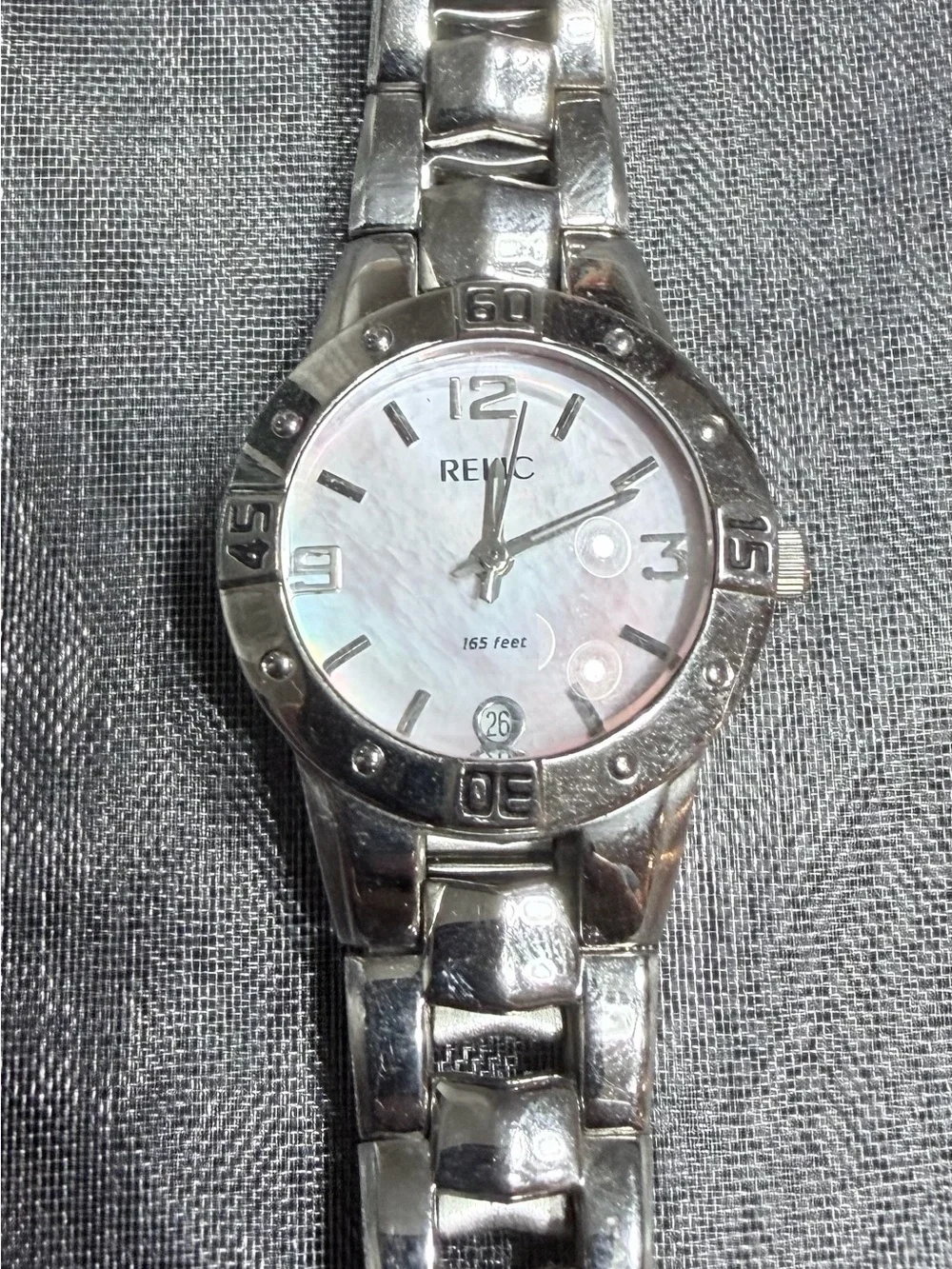 Relic by Fossil ZR11834 Women’s Stainless Steel Watch Mother of Pearl Dial
